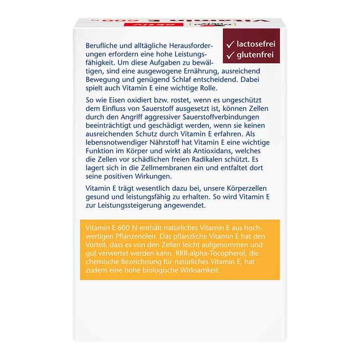 Doppelherz® aktiv Vitamin E 600 N Weichkapseln, 40 St