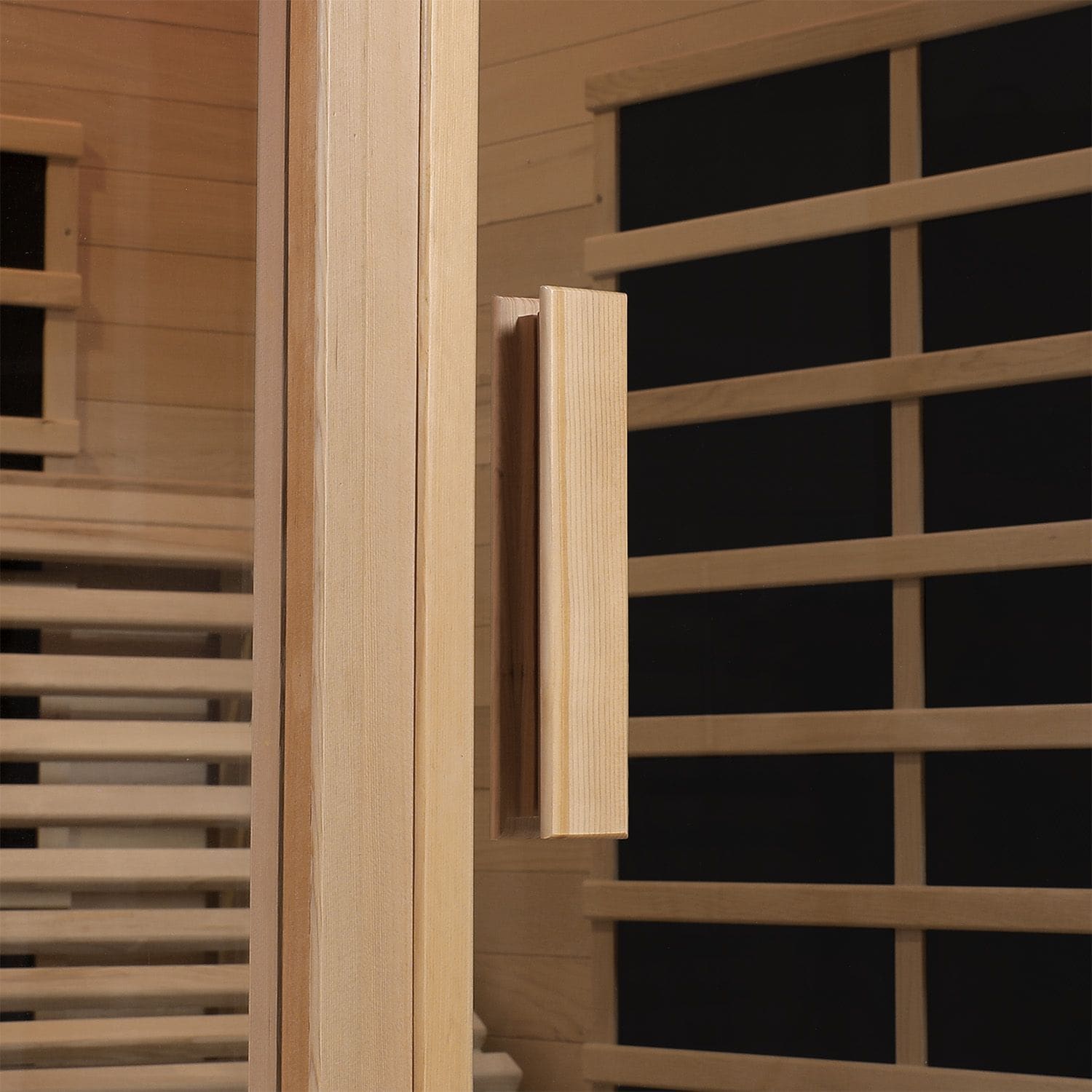 Artsauna Infrarotkabine Wärmekabine Billund Flächenstrahler & Hemlockholz