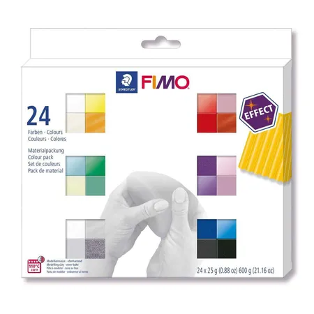 STAEDTLER® FIMO® effect ofenhärtend Colour pack 600g 24 Farben