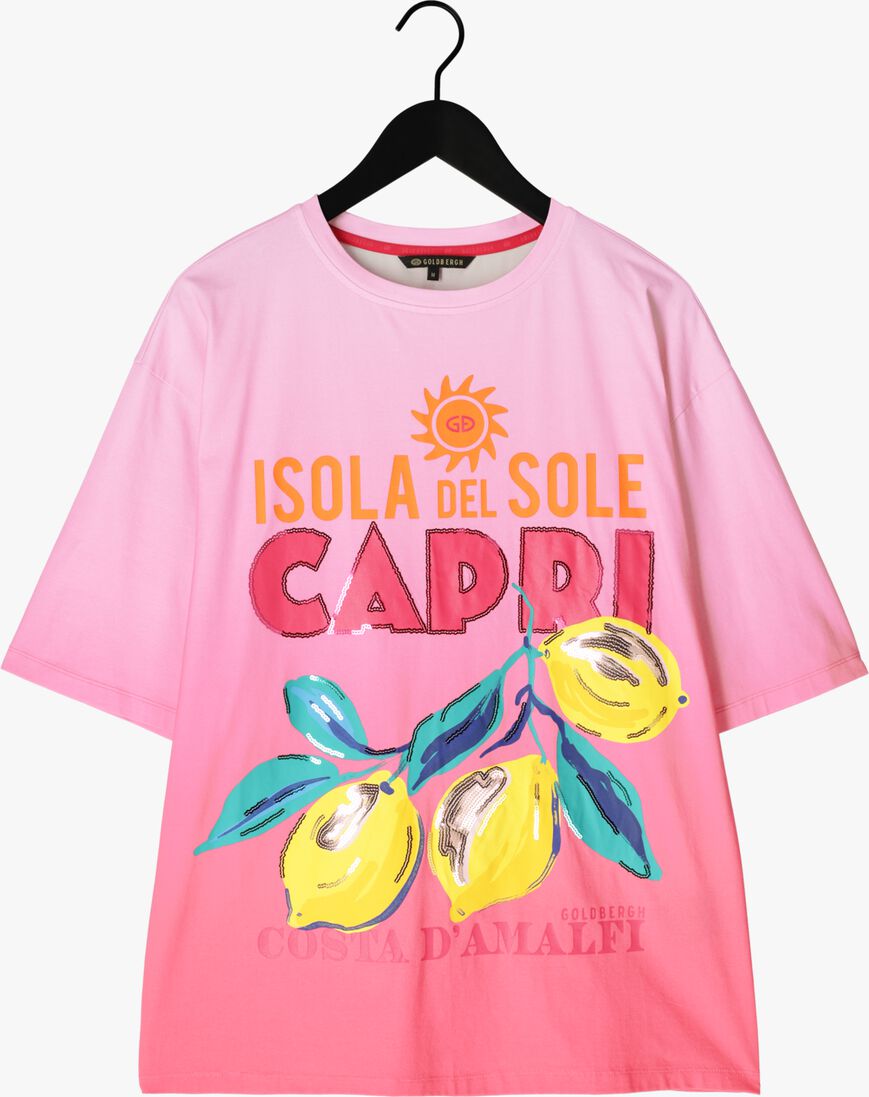 goudkleurig goldbergh t-shirt loredana short sleeve top
