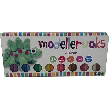 Modellervoks i 24 farver