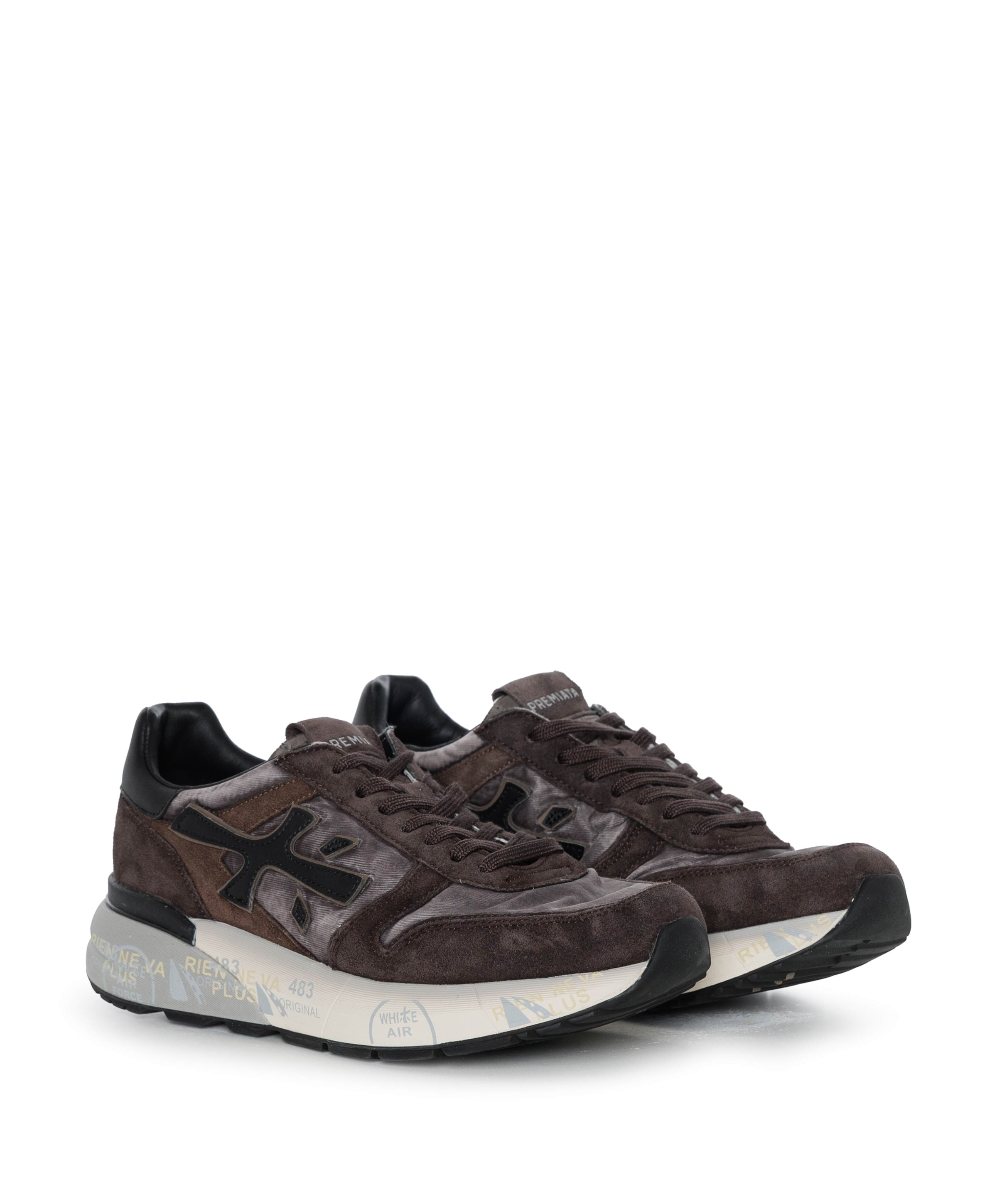 Premiata Mick heren sneakers bruin