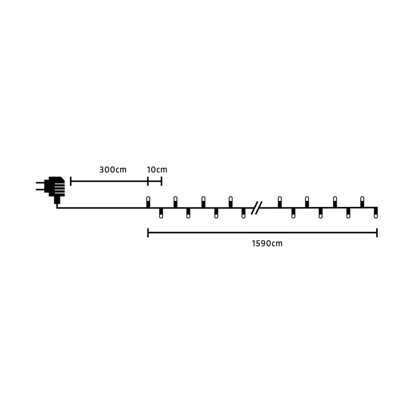 Lysslynge LED 15,9 m IP44