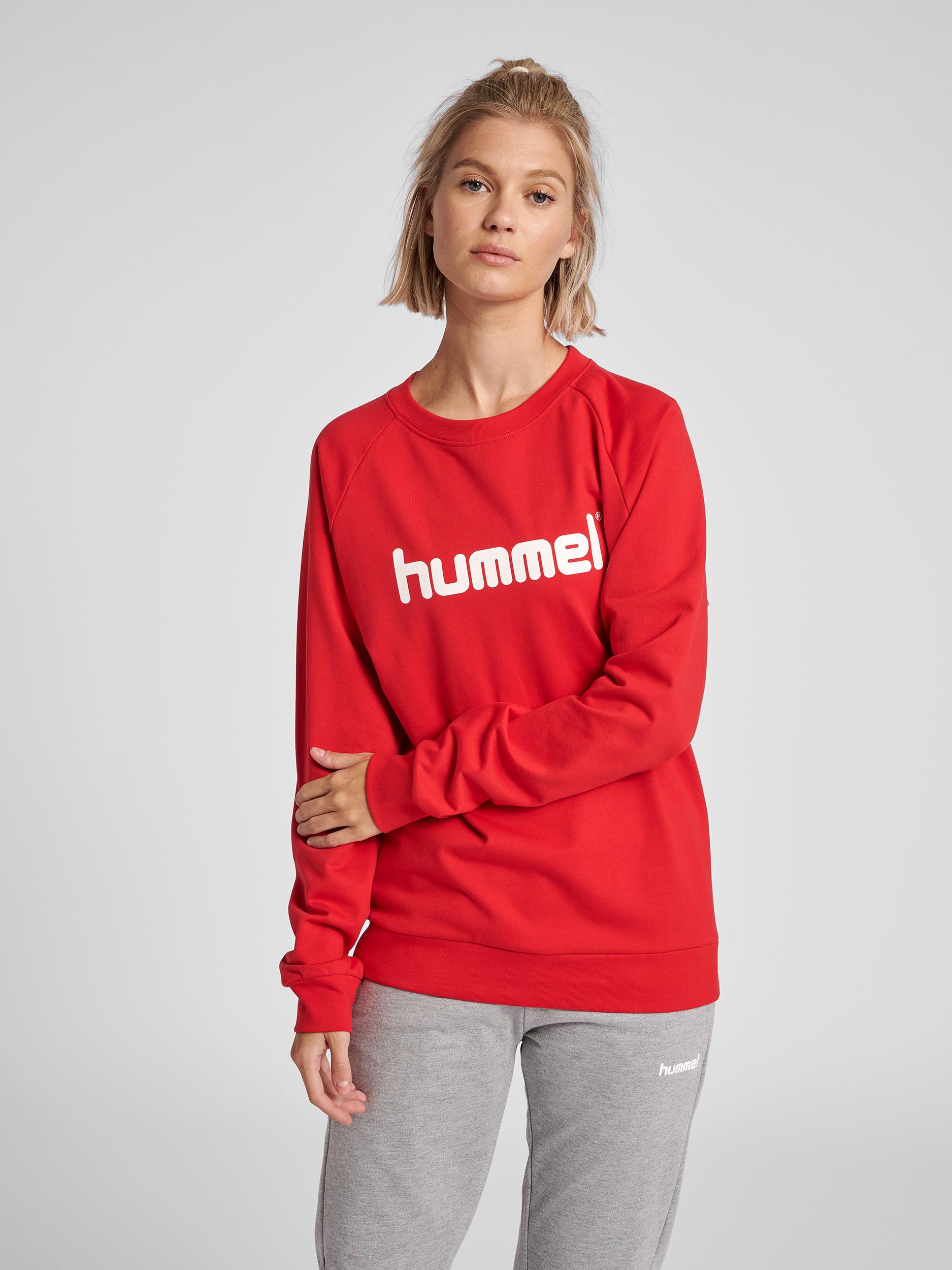 HUMMEL GO COTTON LOGO SWEATSHIRT WOMAN