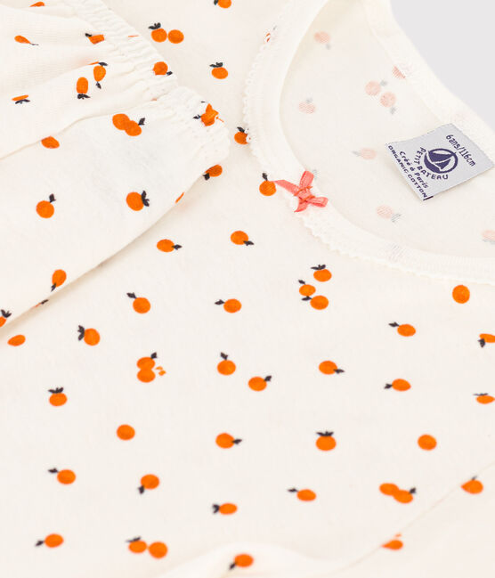 Pyjacourt orangettes coton petite fille