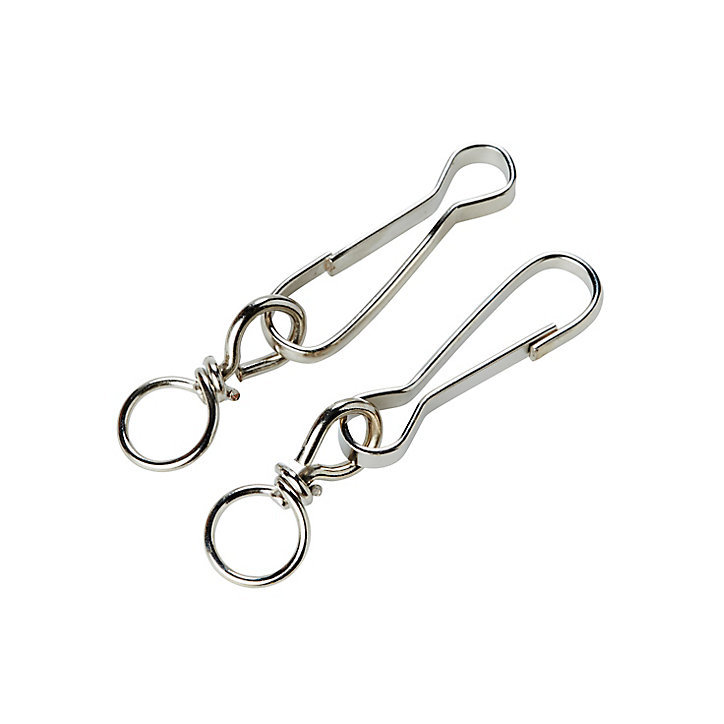 2 porte-mousquetons simple Diall 6 cm
