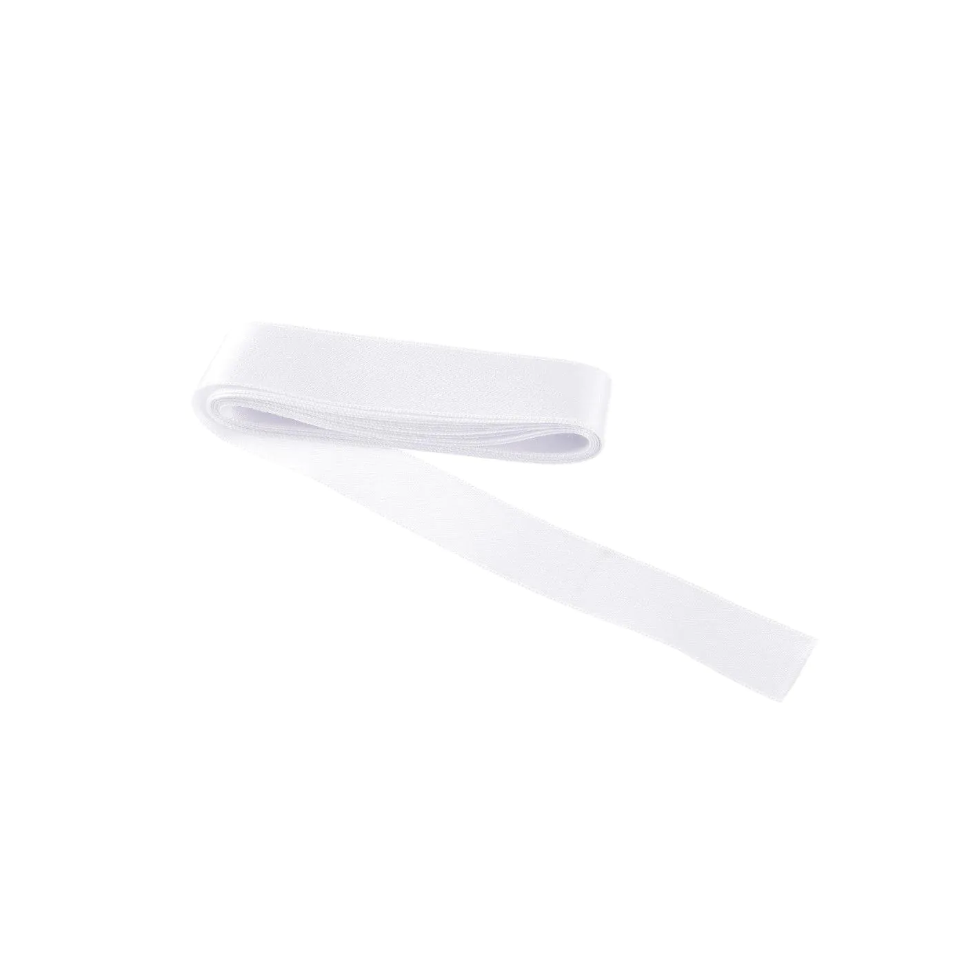 Geschenkband Satin, weiß, 25 mm x 3 m