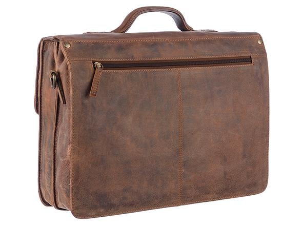 GreenLand Nature Aktentasche »Montenegro« aus Rindsleder im Vintage Look