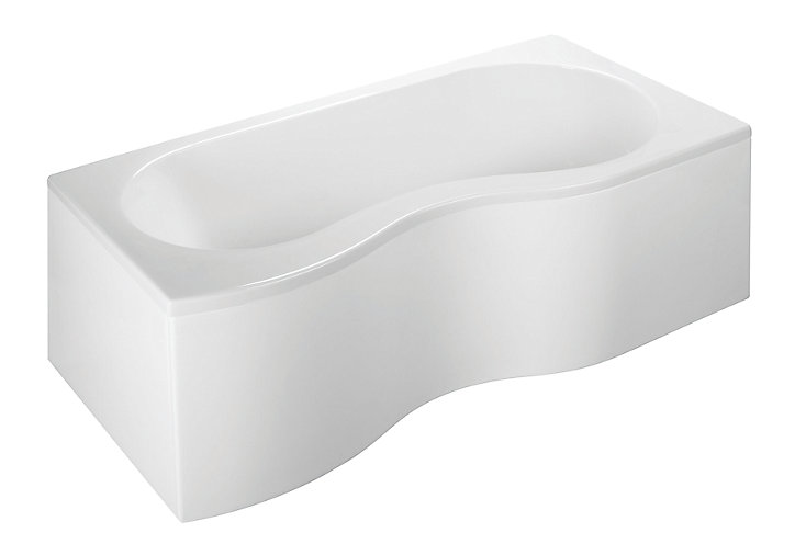 Tablier de baignoire frontal blanc Folk 180 x 90 cm Valentin