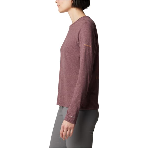 T-shirt randonnée COLUMBIA W SLOAN RIDGE GRAPHIC LS MOONVISTA/LINEAR DRIFTS
