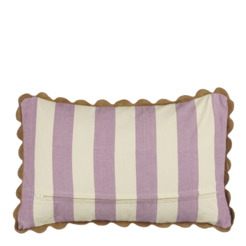 Kussen streep paars - l55xb35xh10cm
