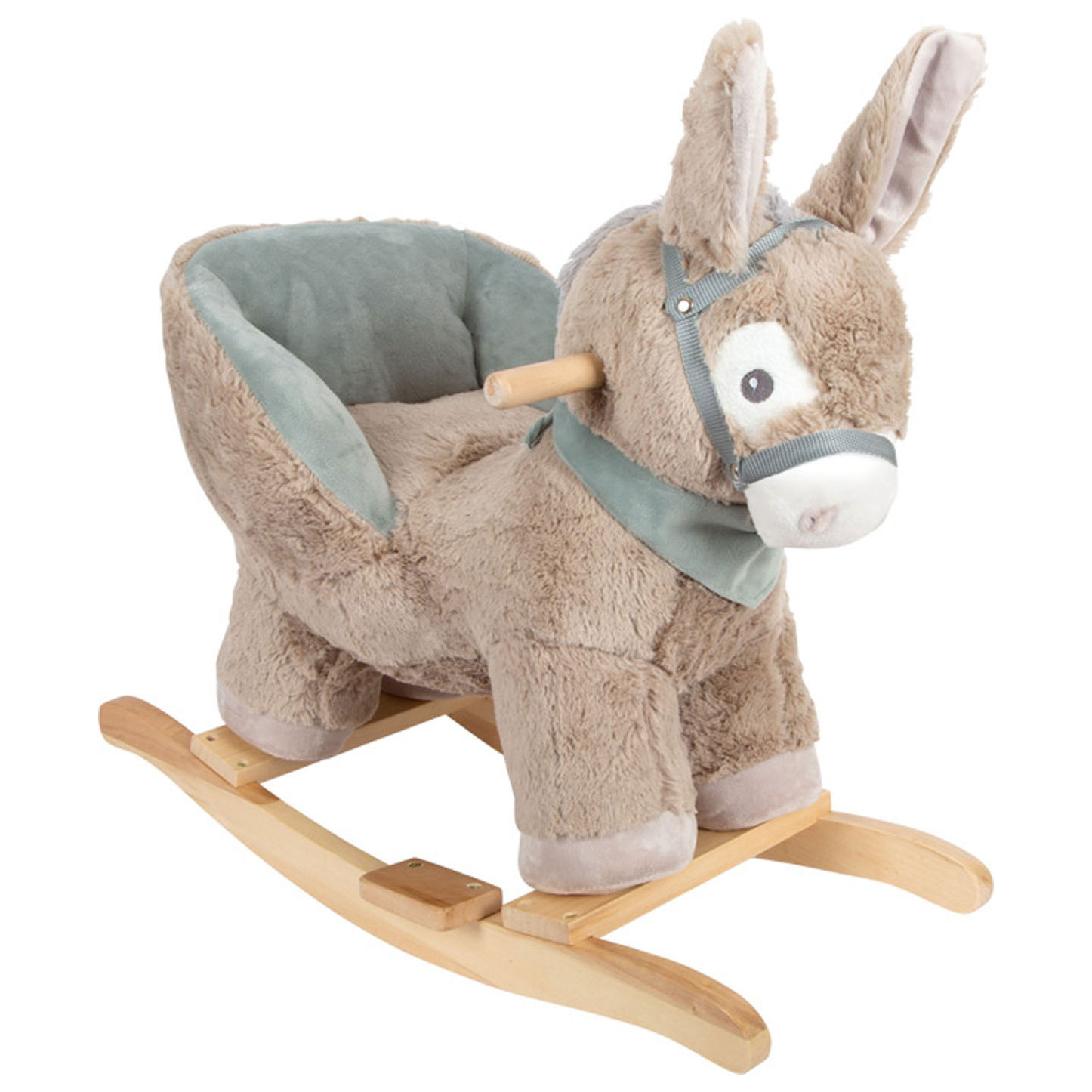 Small Foot-Houten Hobbel Ezel met Stoel