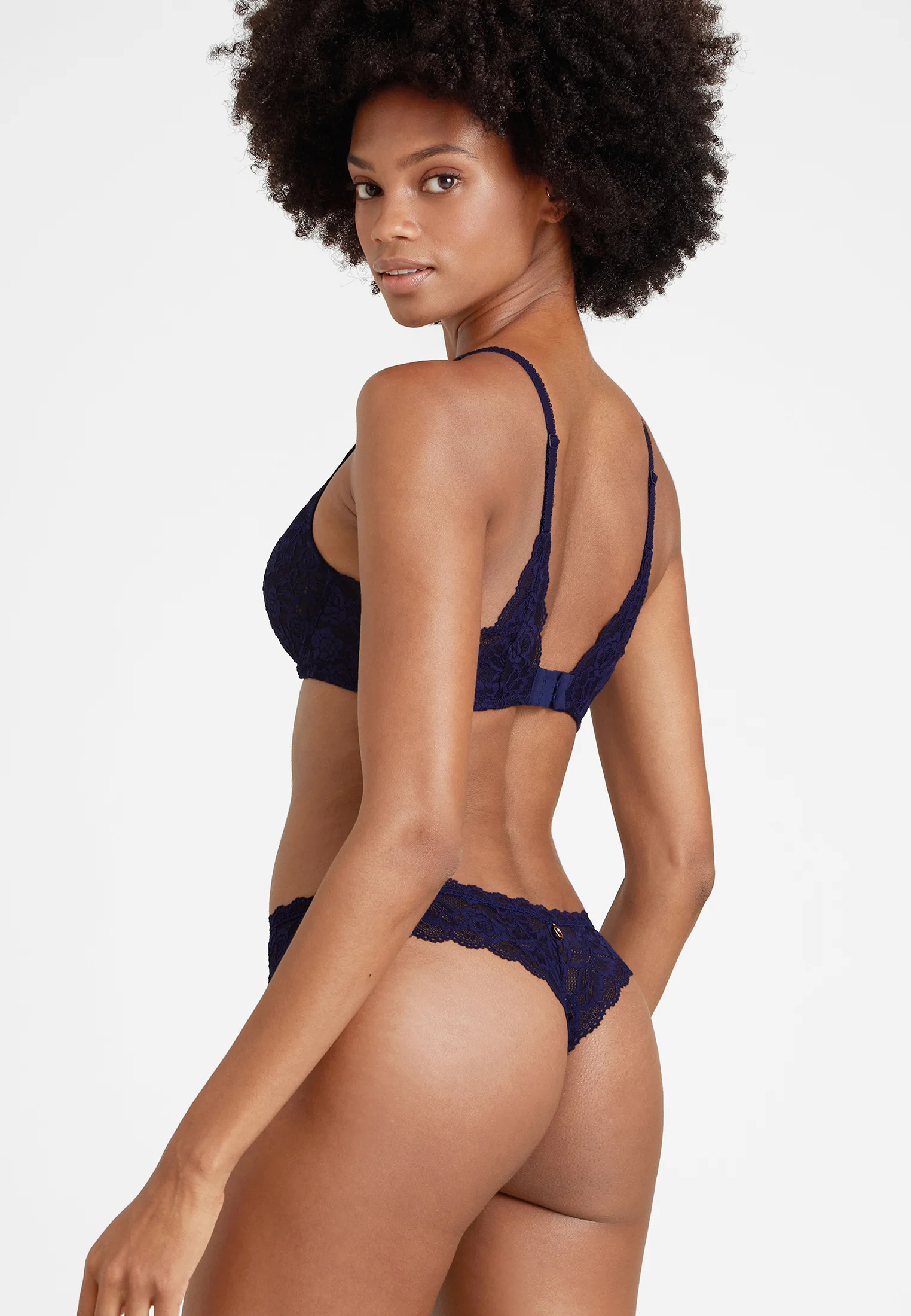 ROSESSENCE - Soutien-gorge triangle avec armatures | Bleu