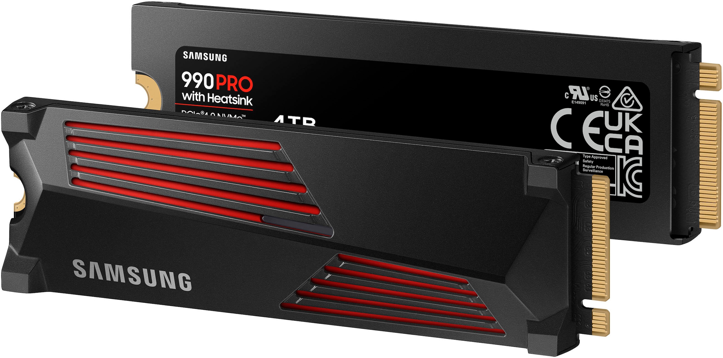 Samsung interne SSD »990 PRO Heatsink 4TB« 4000 GB Anschluss PCI Express 4.0