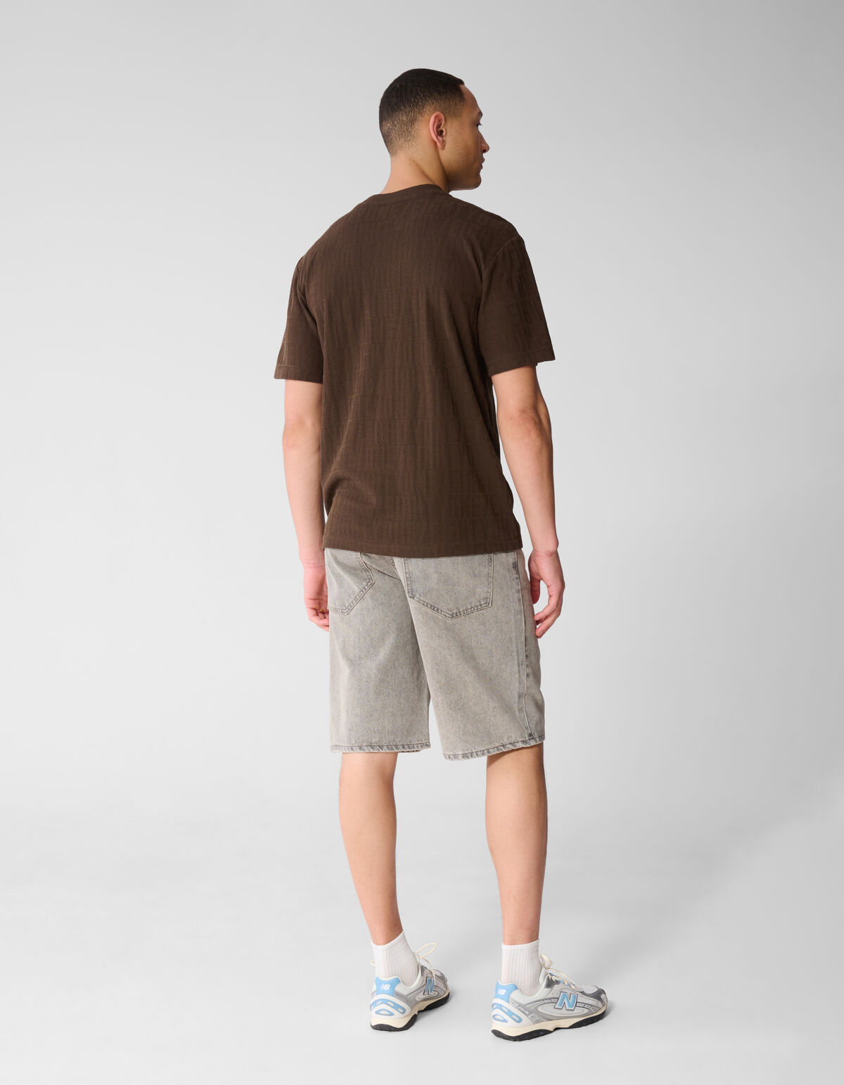 Eighty One Tekst T-shirt Donkerbruin