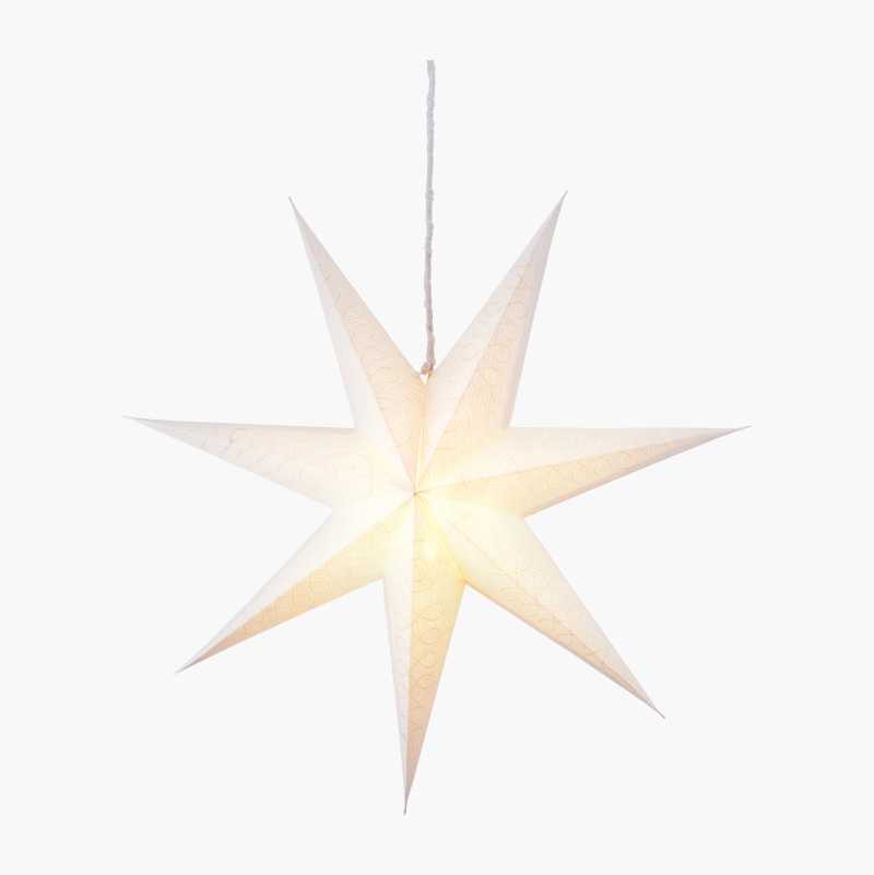 Adventsstjerne hvit, 60 cm