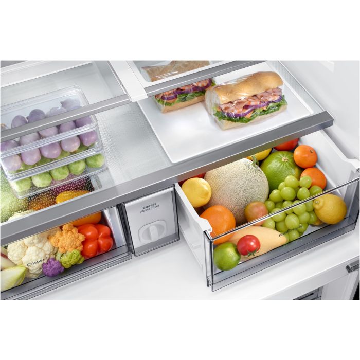 Samsung Side-by-Side RF 65A96768A/EG Clean White & Clean Navy - Festwasseranschluss