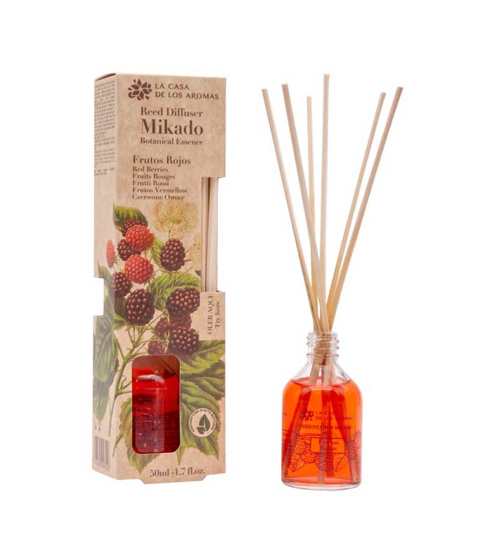 La Casa de los Aromas - Ambientador Mikado Botanical Essence 50ml - Frutas vermelhas