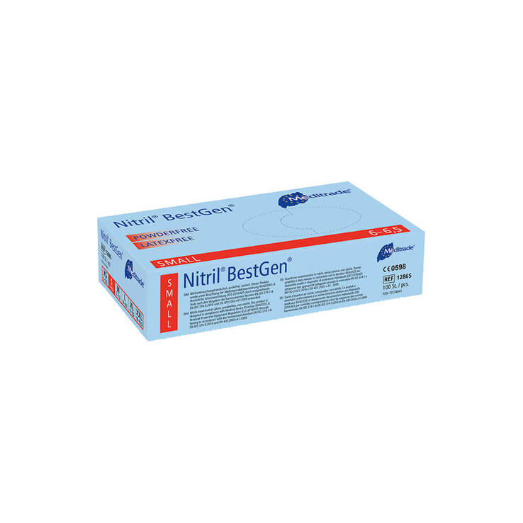 Nitril Bestgen Untersuchungshandschuhe unsteril Größe S, 100 St