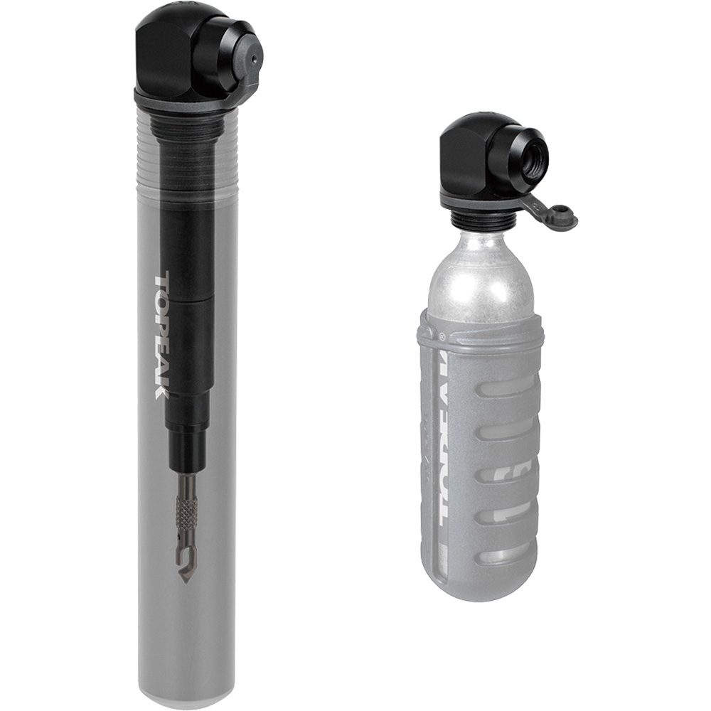 Topeak Two Timer XT Minipumpe schwarz