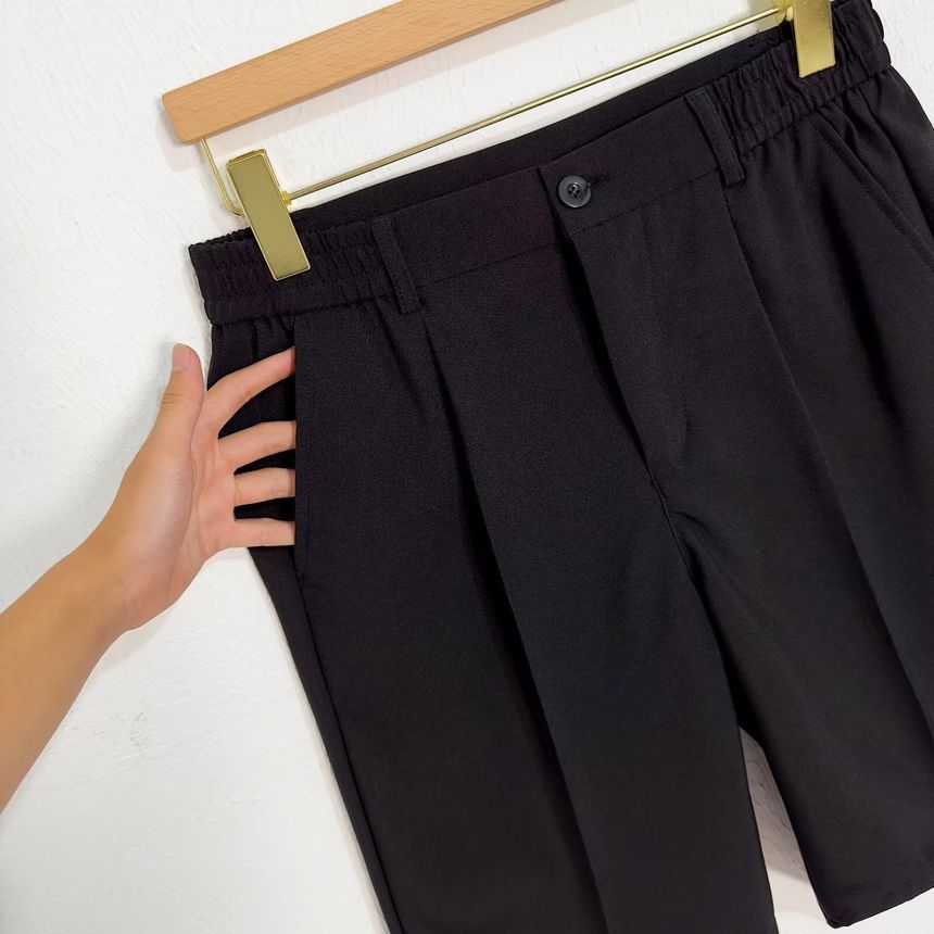 Loansk - Hoge taille effen shorts