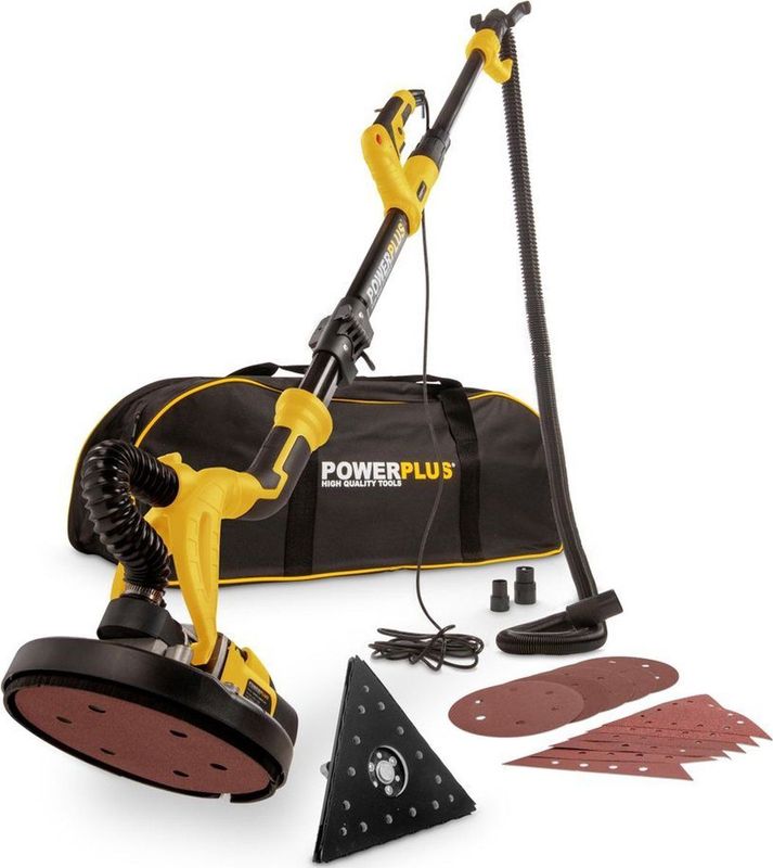 Powerplus Powx0477 - Gipsplaatschuurmachine - 710W - Voor Plafonds en Muren