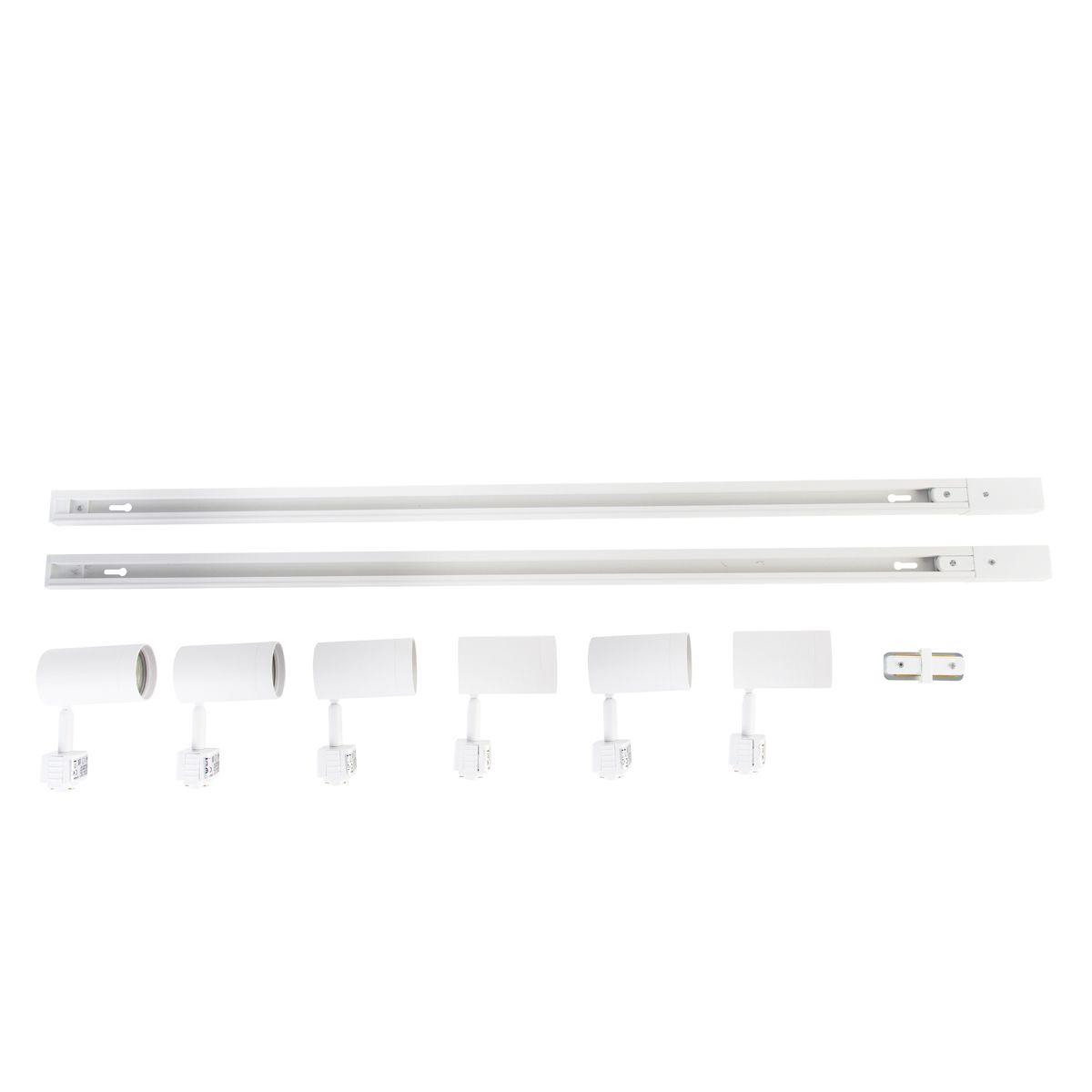 Modern railsysteem met 6 spots wit 1-fase 200cm - Iconic Jeana