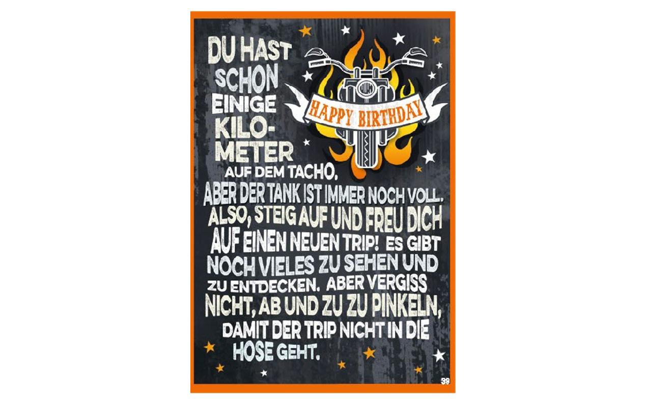 Musikkarte beweglich Happy Birthday – einige KilometerGeburtstagskarte mit Musik und Spruch