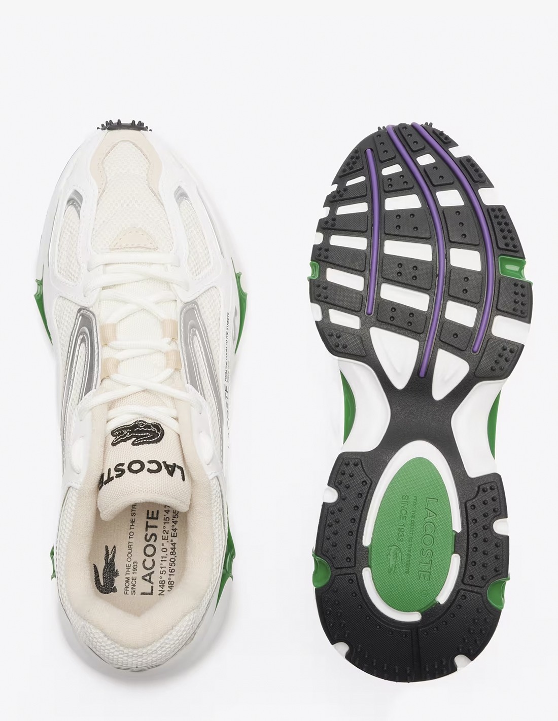 lacoste Sneakers Homme L003 2k24 124 1 SMA Blanc/Vert