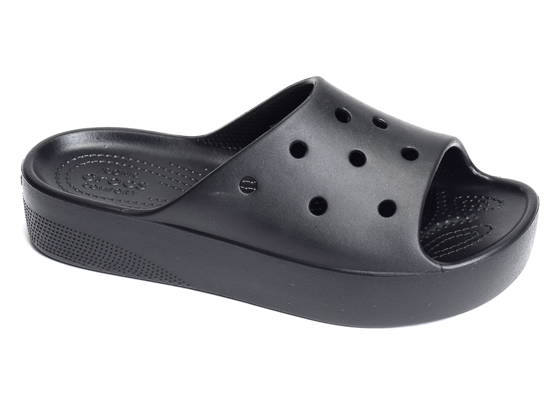 Classic platform slide noir