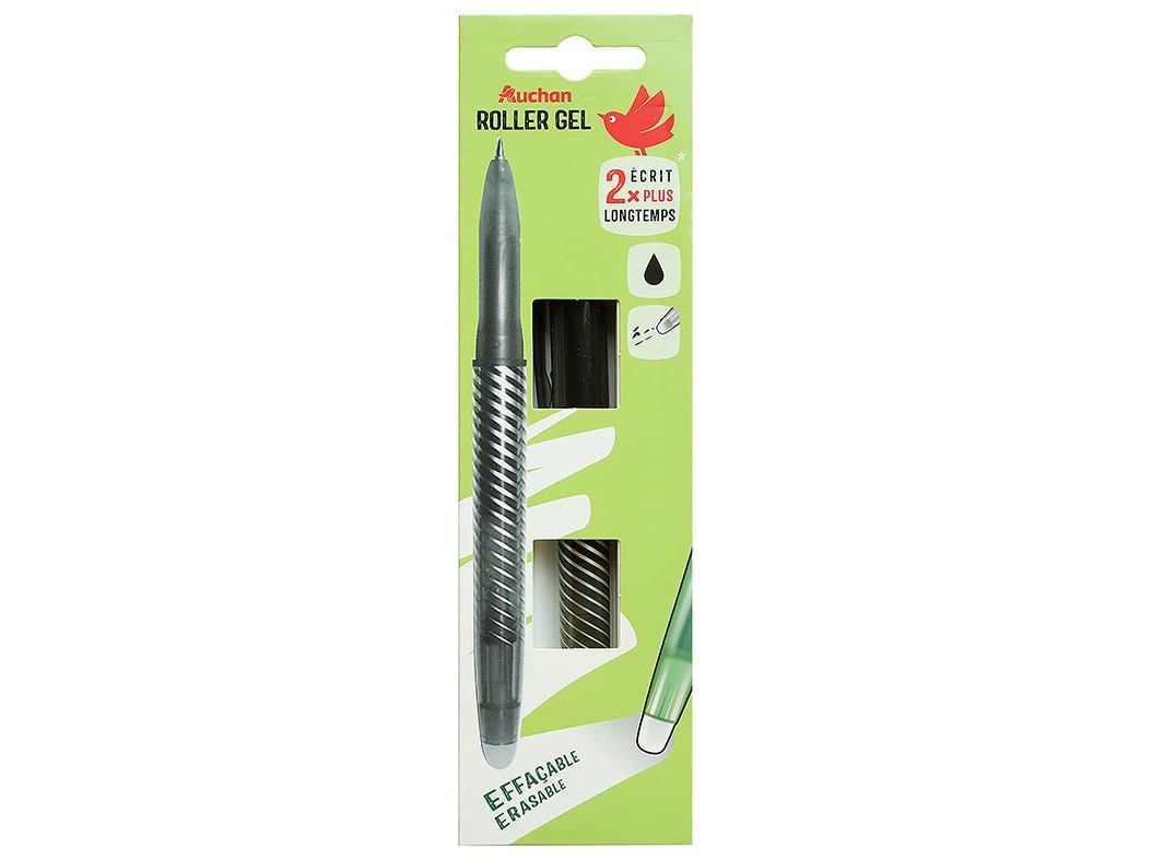CANETA GEL APAGÁVEL AUCHAN PRETO