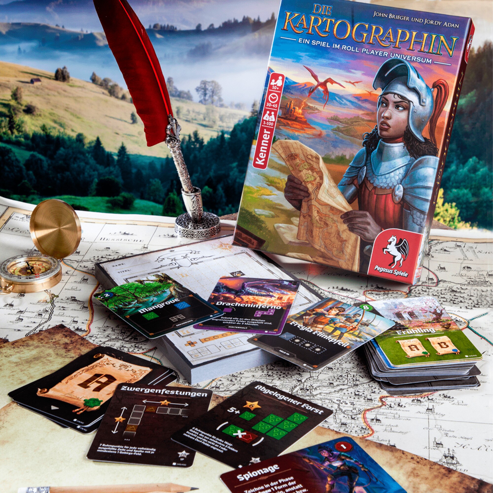 Pegasus Brettspiel Die Kartographin