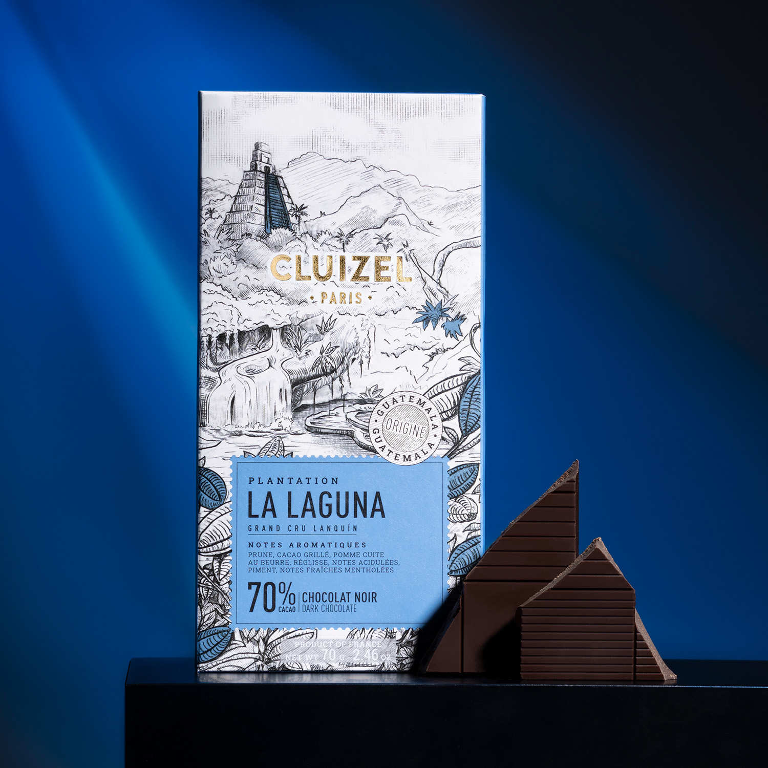 Tablette de chocolat de plantation - La Laguna Noir 70%