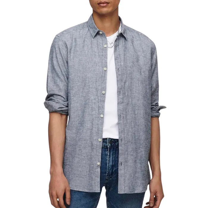 Only & Sons Caiden LS Solid Linen Overhemd Heren