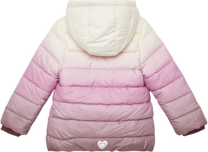 Buitenjas - Gewatteerd - Met Fleece Gevoerde Capuchon - Glinsterende Pailletten Details