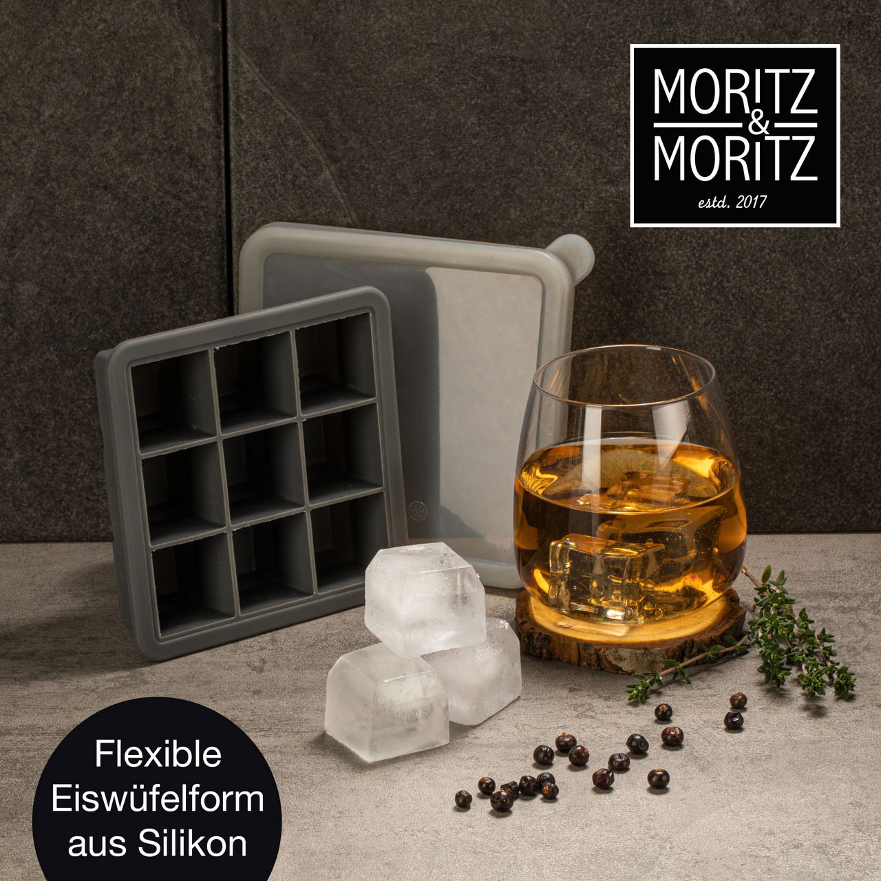 Moritz & Moritz Eiswürfelform eckig 2 er Set