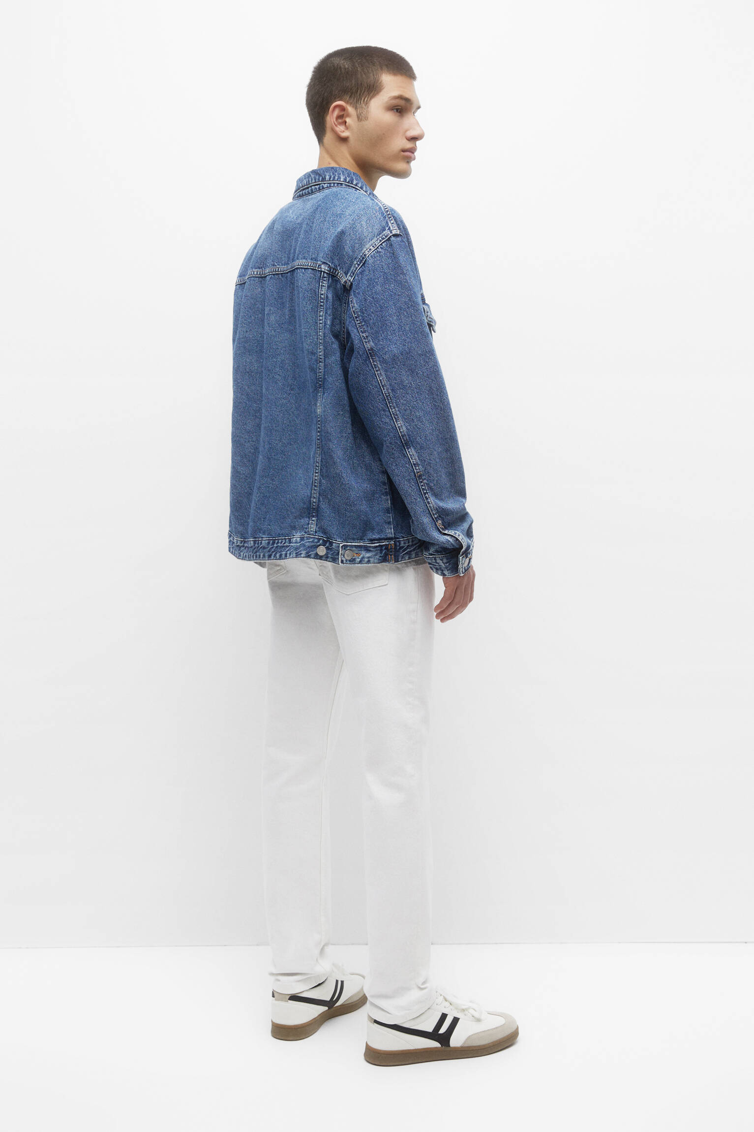 CALÇA JEANS BÁSICA RETA - BRANCA