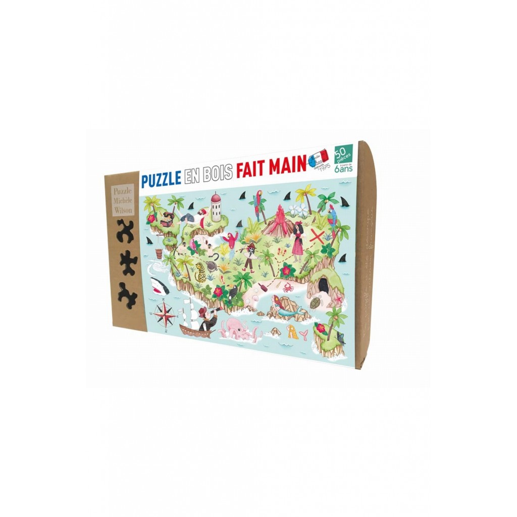 Puzzle - Ile au Trésor - 50 Pièces