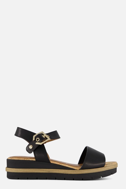 Tamaris Sandalen zwart Leer