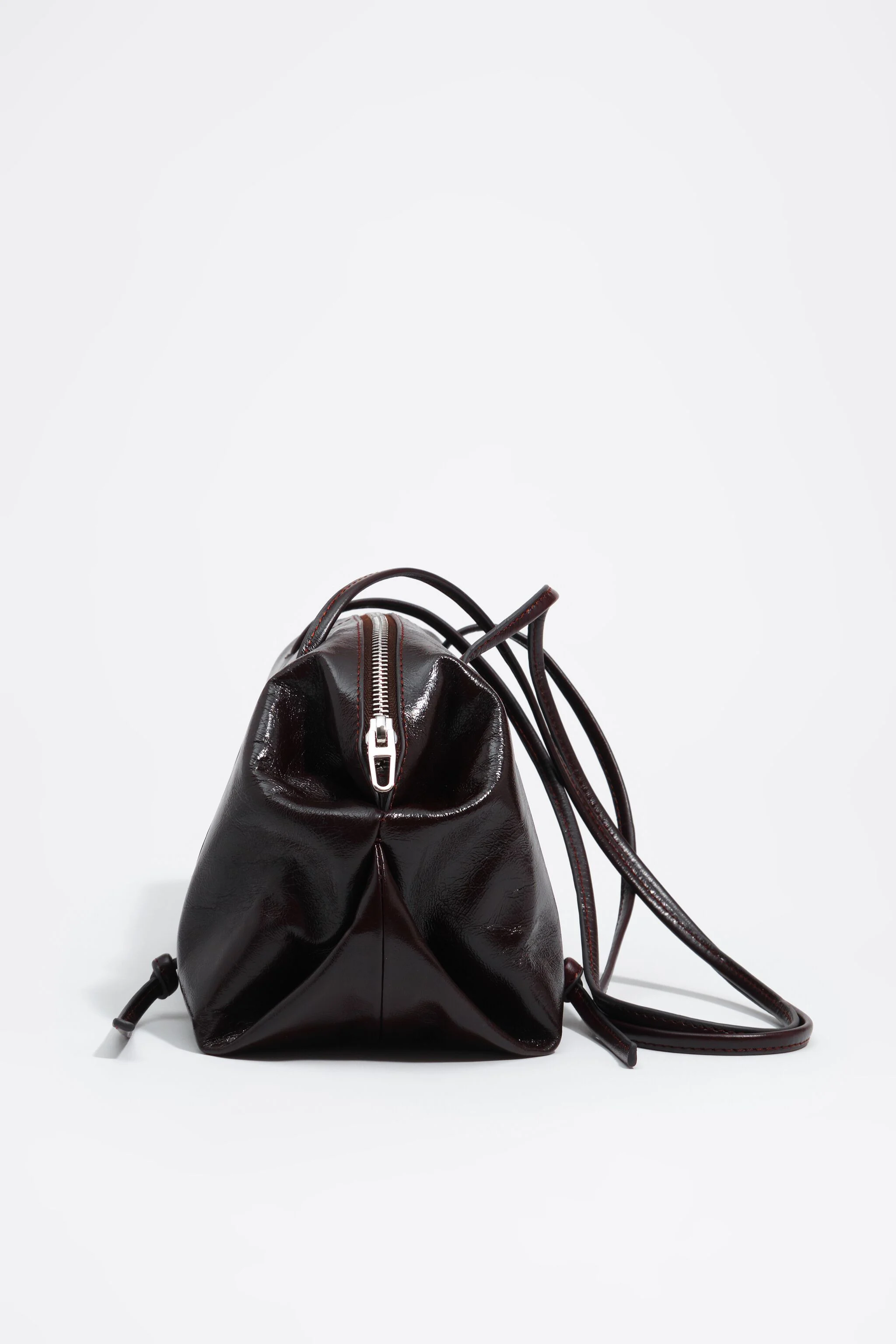 Bolsa Lolita de couro bordô