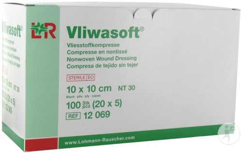 Lohmann & Rauscher Vliwasoft Compresse En Nontissée Stérile 10x10cm 20x5 Pièces (12069)