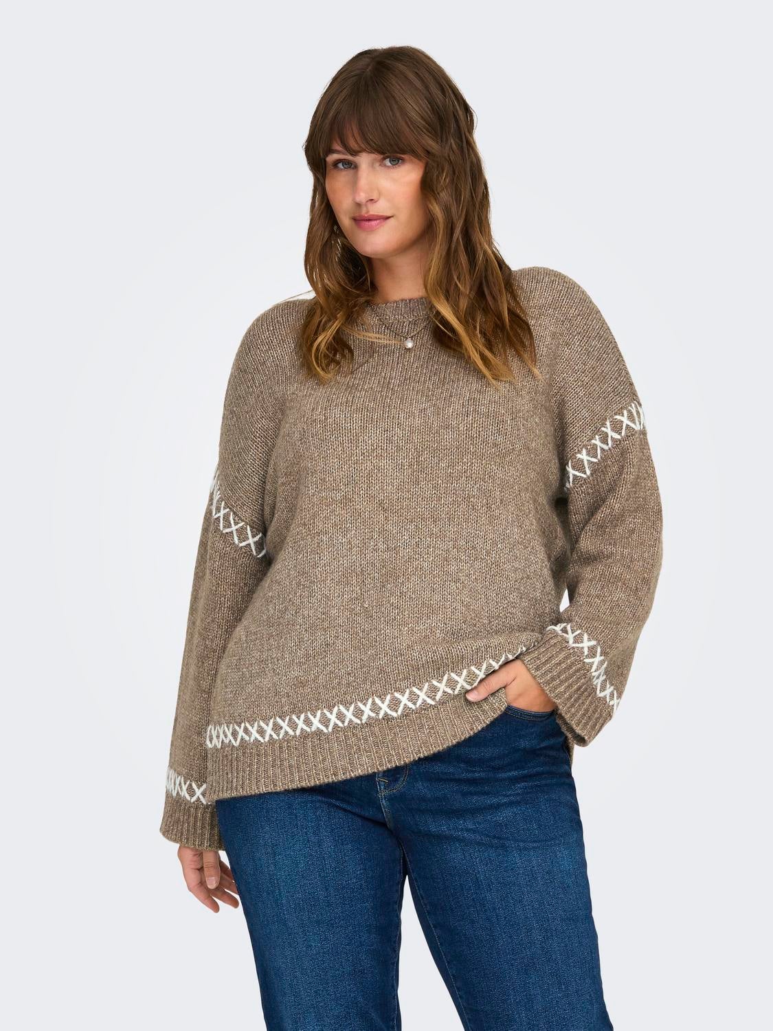 CARAMANDA Strickpullover Malt Ball