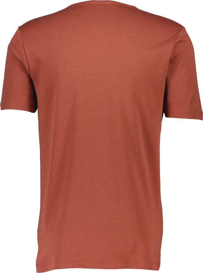 Lindbergh Basic o-neck tee S/S Burnt red