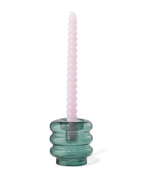 porte-bougies M verre vert