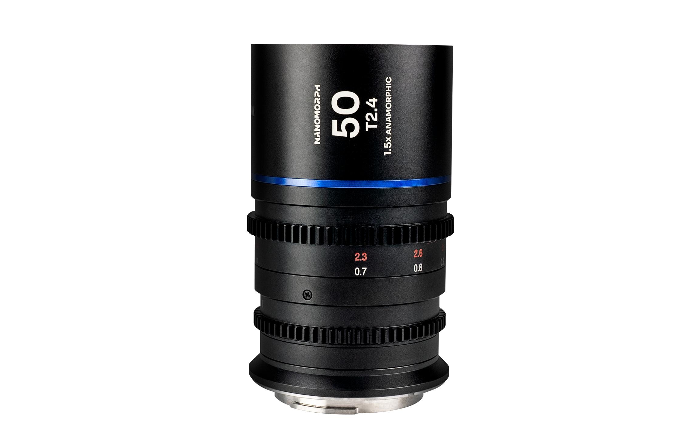 Festbrennweite Nano 1.5X 50 mm T/2.4 (Blue) – DJI DL<br>Ultra kleines anamorphotisches Objektiv für Super35-Sensoren