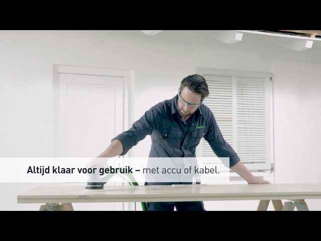 Festool RTSC 400 3,0 I-Plus 18V Li-Ion accu vlakschuurmachine set (2x 3,0Ah) in systainer - 80 x 130 mm