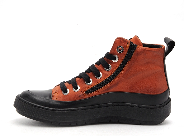 Chacal boots bottine plates femme 6555 orange