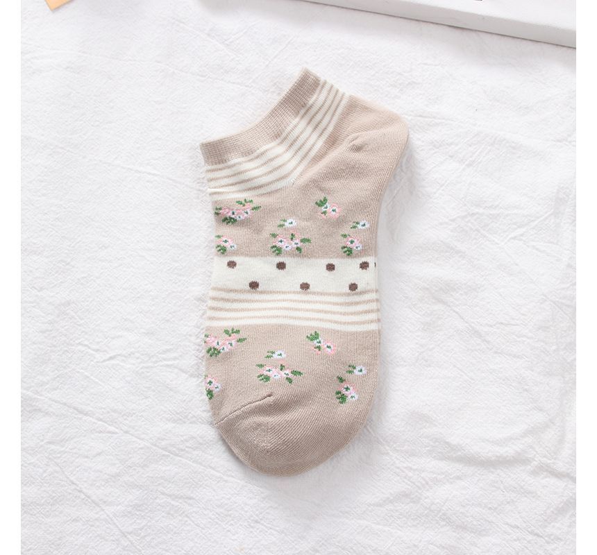 Lychee - Sokken met bloemenprint en berenprint