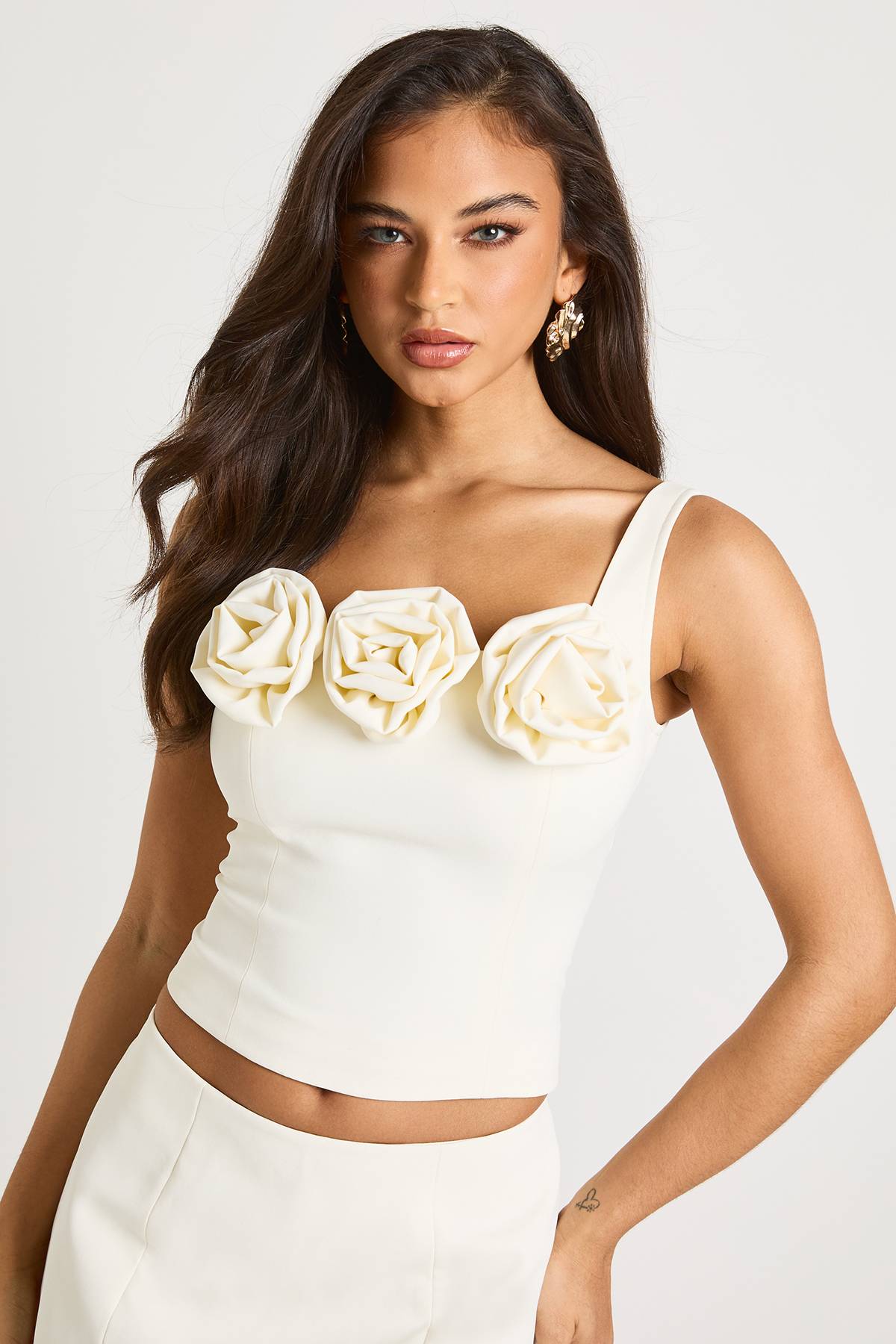 boohoo Haut corset à garniture rosette