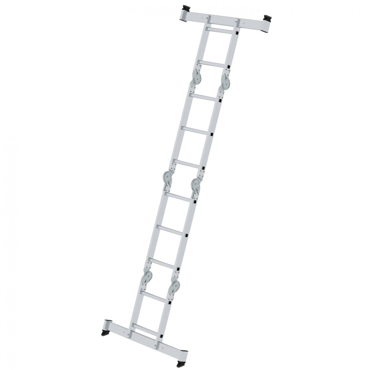 MUNK multifunctionele ladder met Nivello® dwarsbalk 2x3 + 2x4 sporten